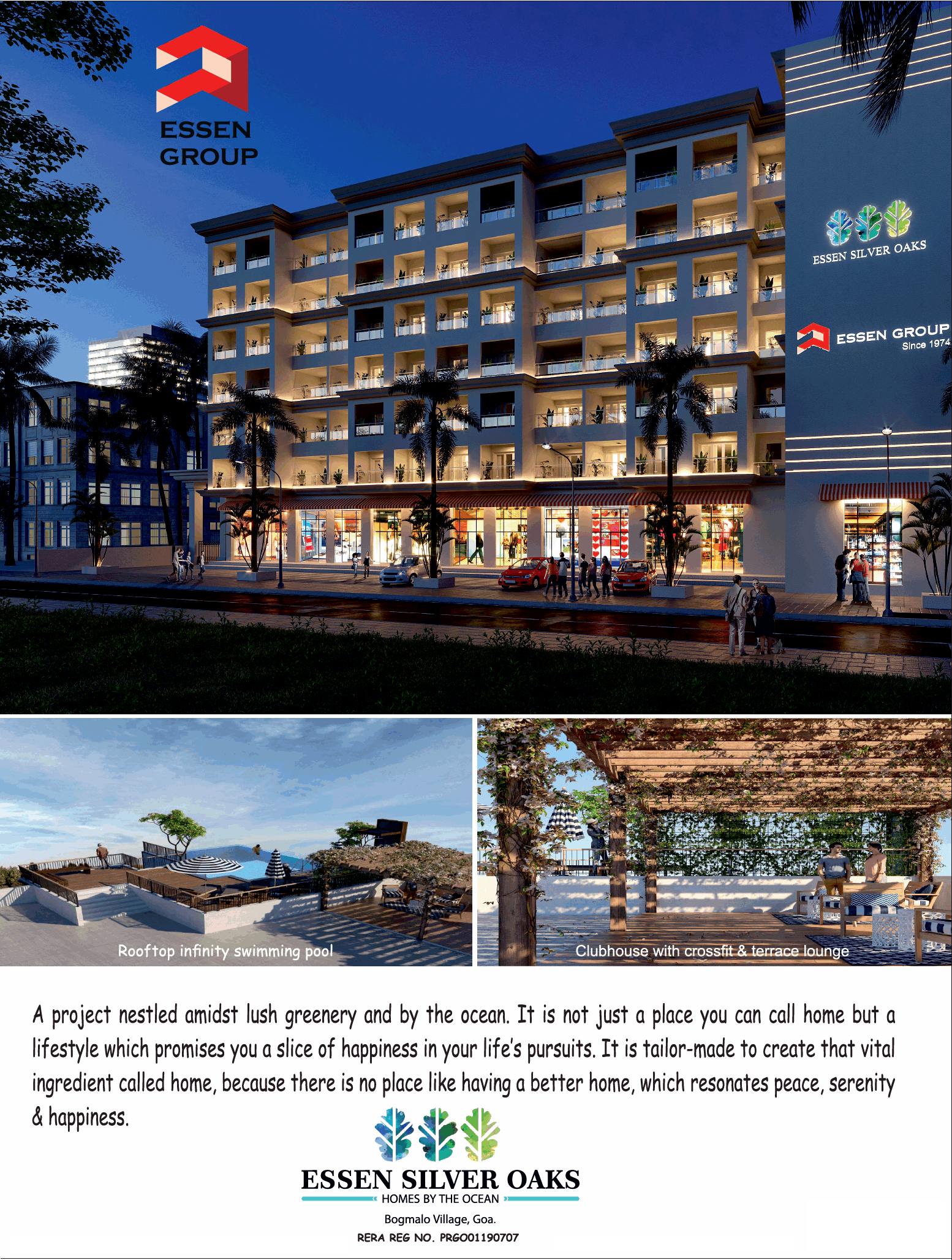 Book world class amenities at Essen Silver Oaks in Goa